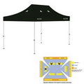 10' x 15' Black Rigid Pop-Up Tent Kit, Full-Color, Dynamic Adhesion (5 Locations)
